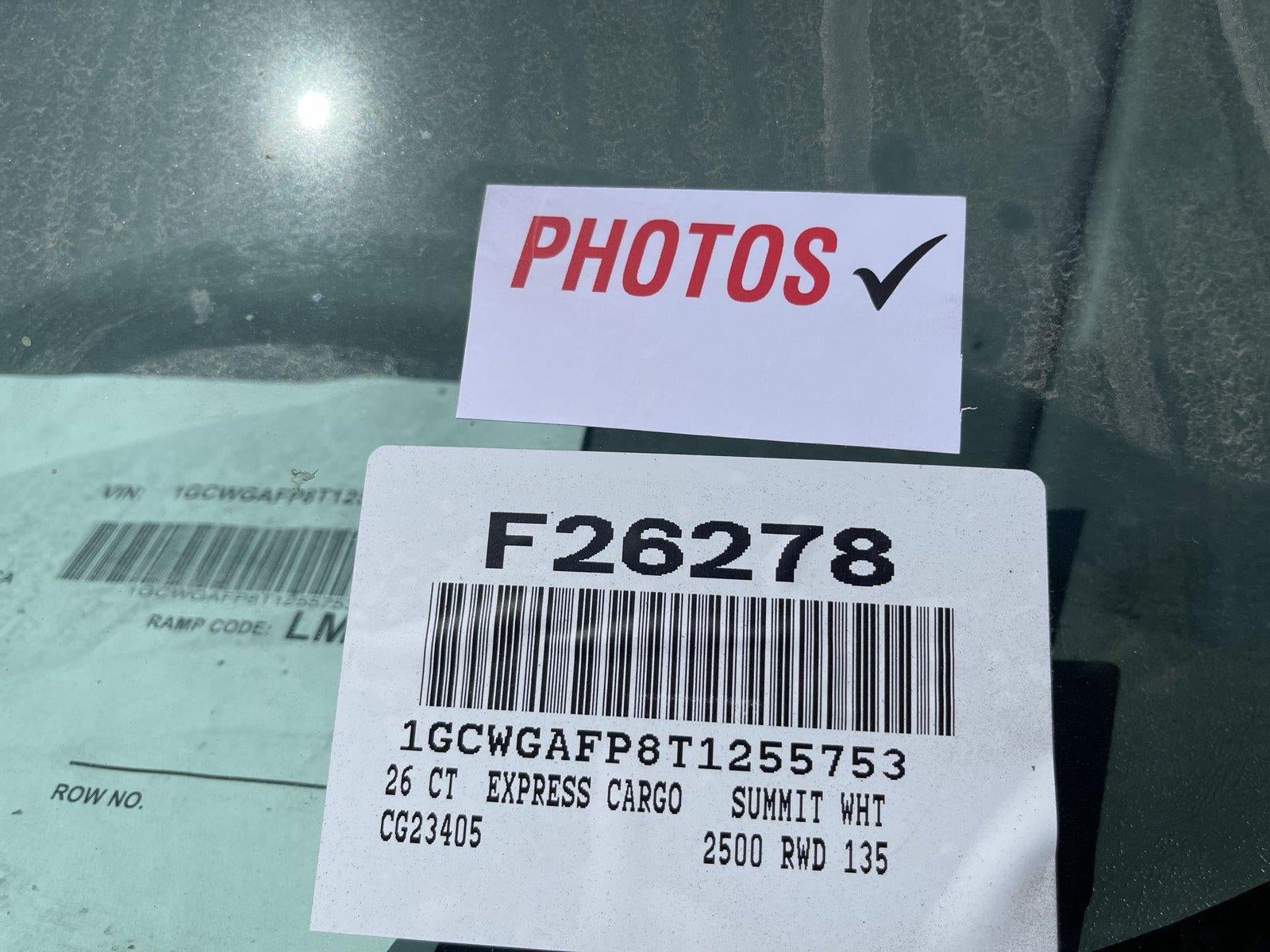 2026 Chevrolet Express Cargo 1WT