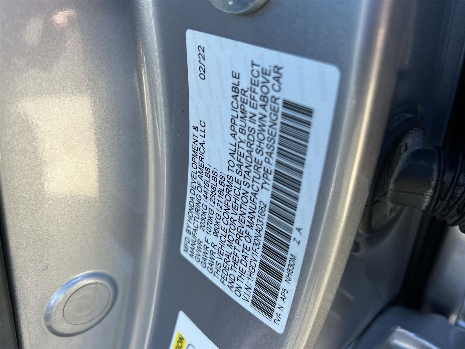 2022 Honda Accord Sport