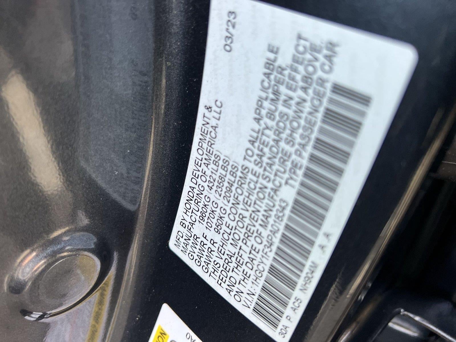 2023 Honda Accord EX