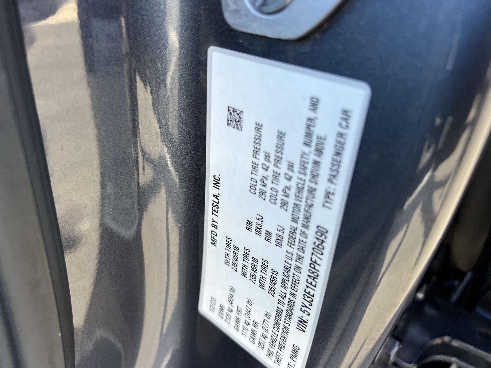 2023 Tesla Model 3 4DR RWD