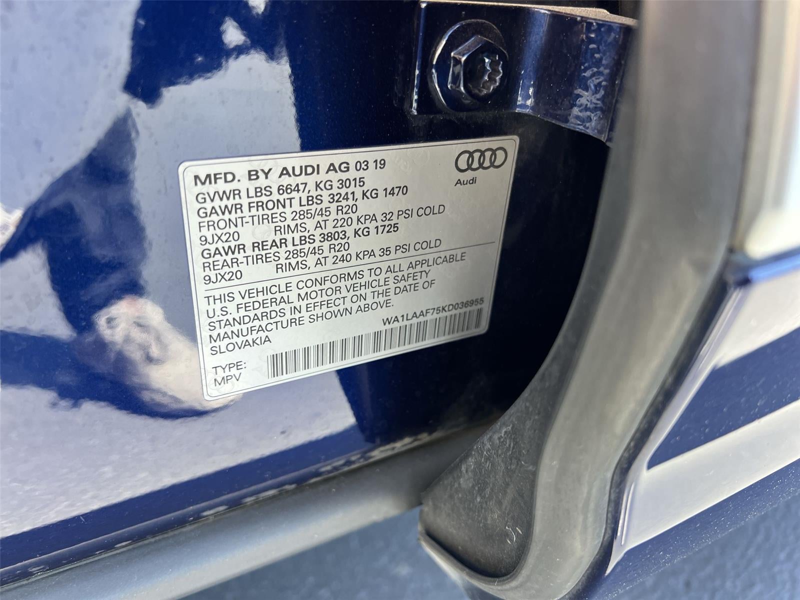 2019 Audi Q7 55 SE Premium