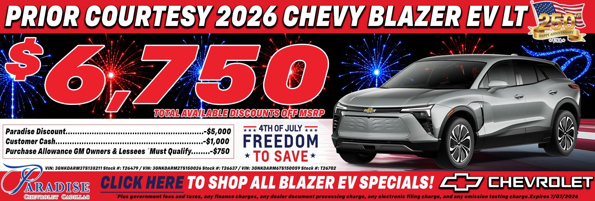 Chevy Blazer EV Sale