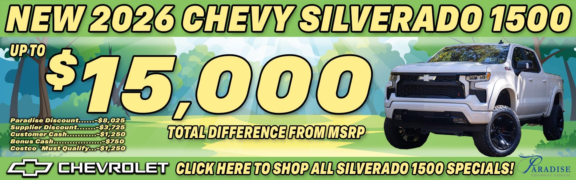 2026 Chevy Silverado 1500 Limited Time Sale