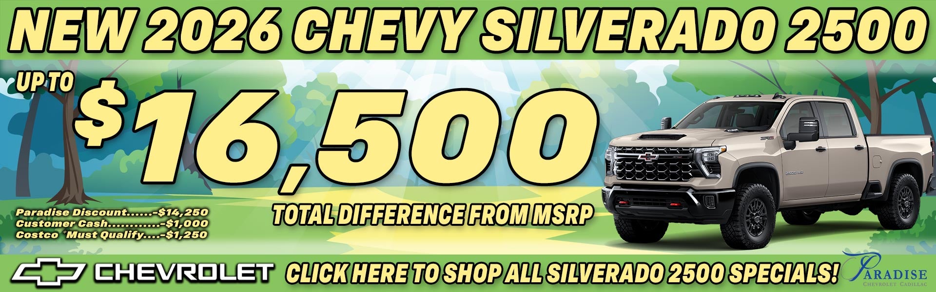 2026 Chevy Silverado 2500 Limited Time Sale