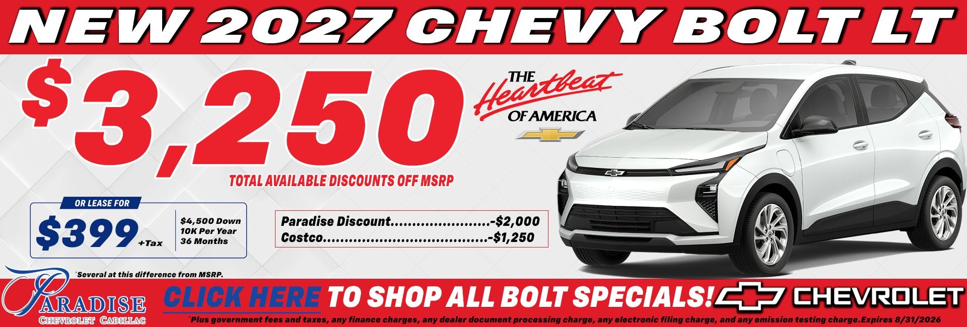 2027 Chevy Bolt LT special near Escondido, CA