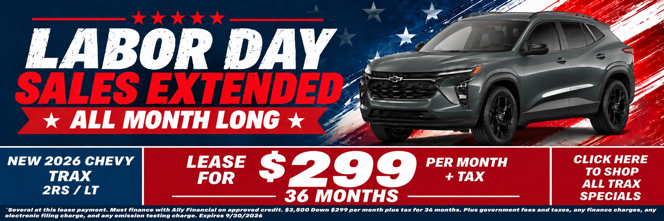 Chevy Trax Labor Day Sale Temecula CA