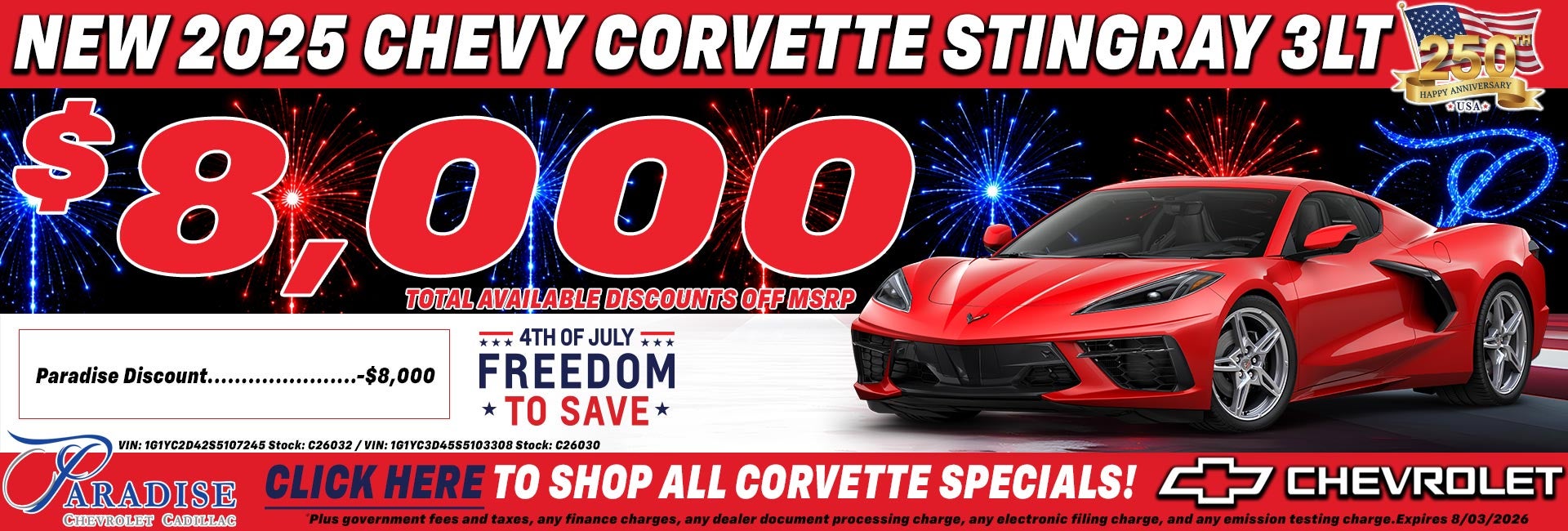 2025 Chevy Corvette Stingray Sale Temecula