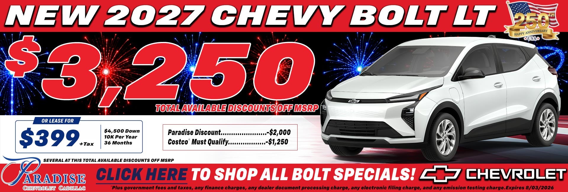 2027 Chevrolet Bolt LT Special Offer Temecula