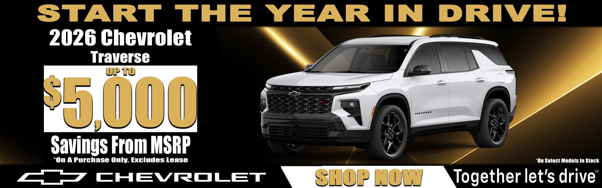 START THE YEAR IN DRIVE!