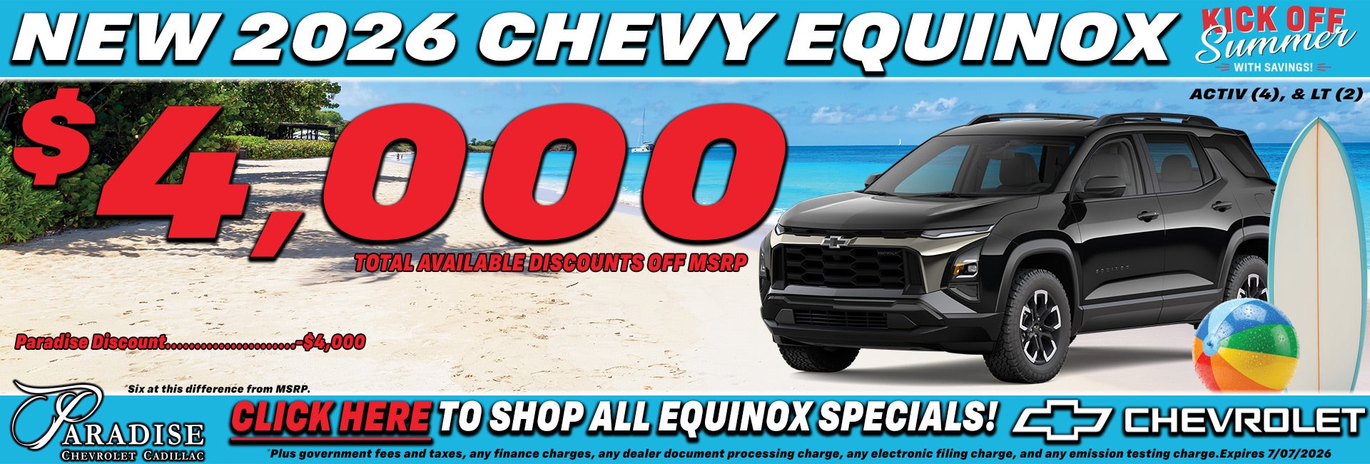 Chevy Equinox Limited Time Sale