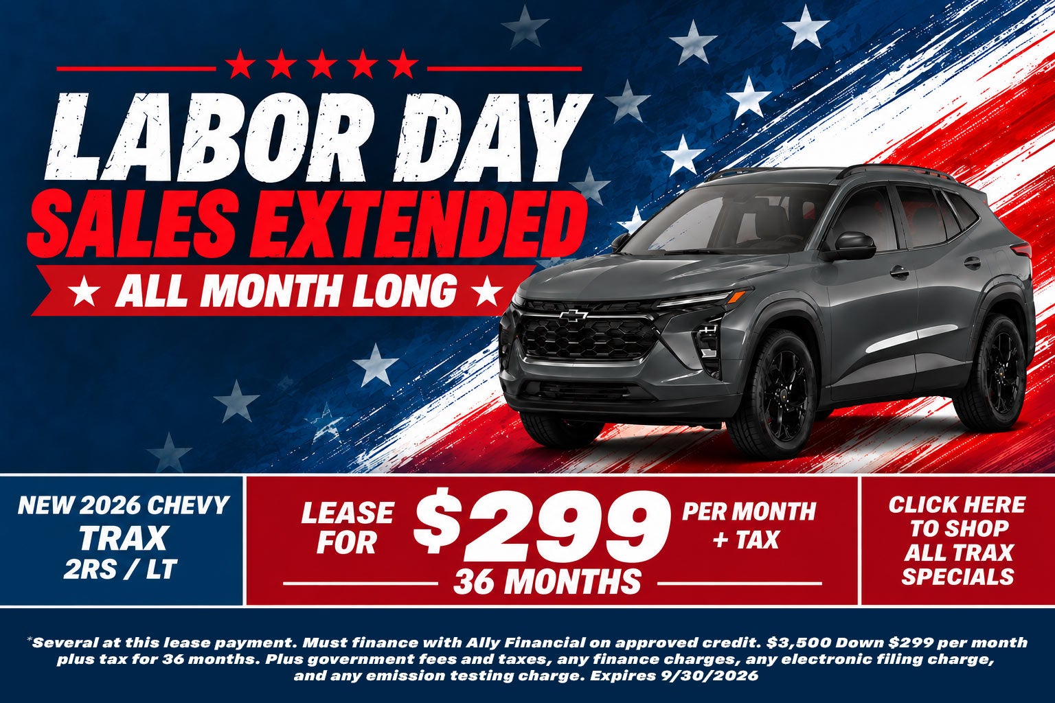 Chevy Trax Labor Day Sale Temecula CA