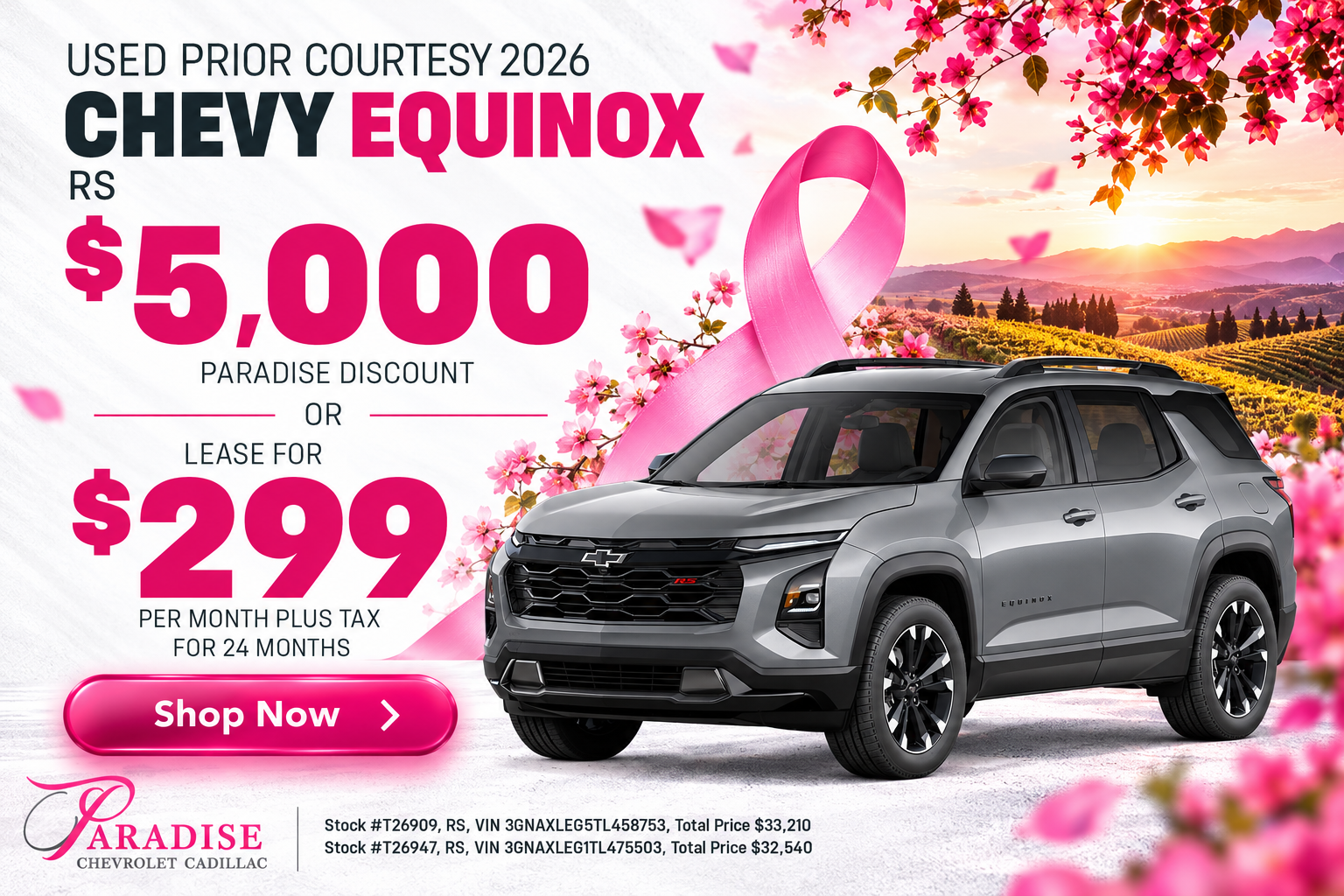 Equinox Lease Special Temecula Ca