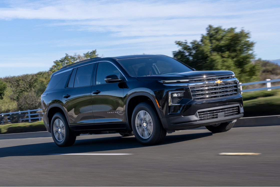 2027 Chevrolet Traverse driving exterior