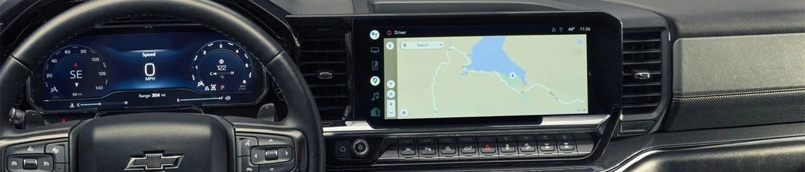 2026 Chevrolet Silverado 1500 touchscreen and Driver Information Center