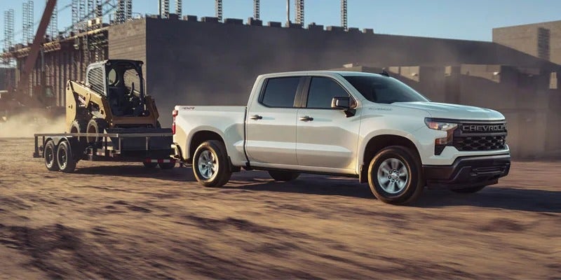 2026 Chevrolet Silverado 1500 towing a trailer near Temecula California