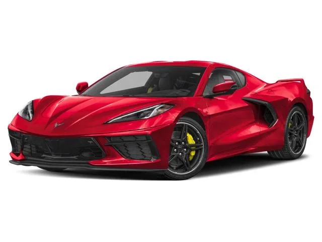 Red sports car in metallic finish