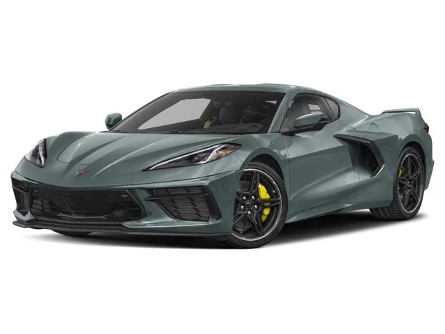Gray sports car in modern showroom